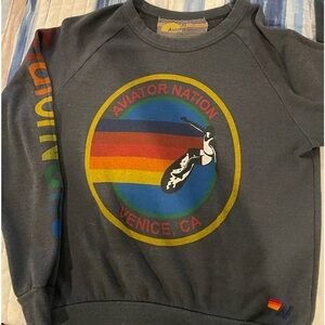 $50 for both. Aviator Nation sweat suit. Extra small top and small bottoms.